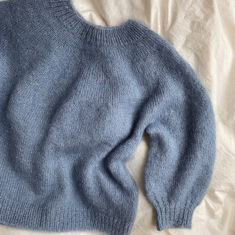 Nybörjartröja, Mohair Edition - Sticksats