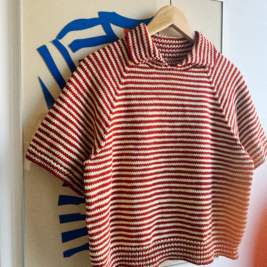 Stripe Overload Polo Tee - Sticksats