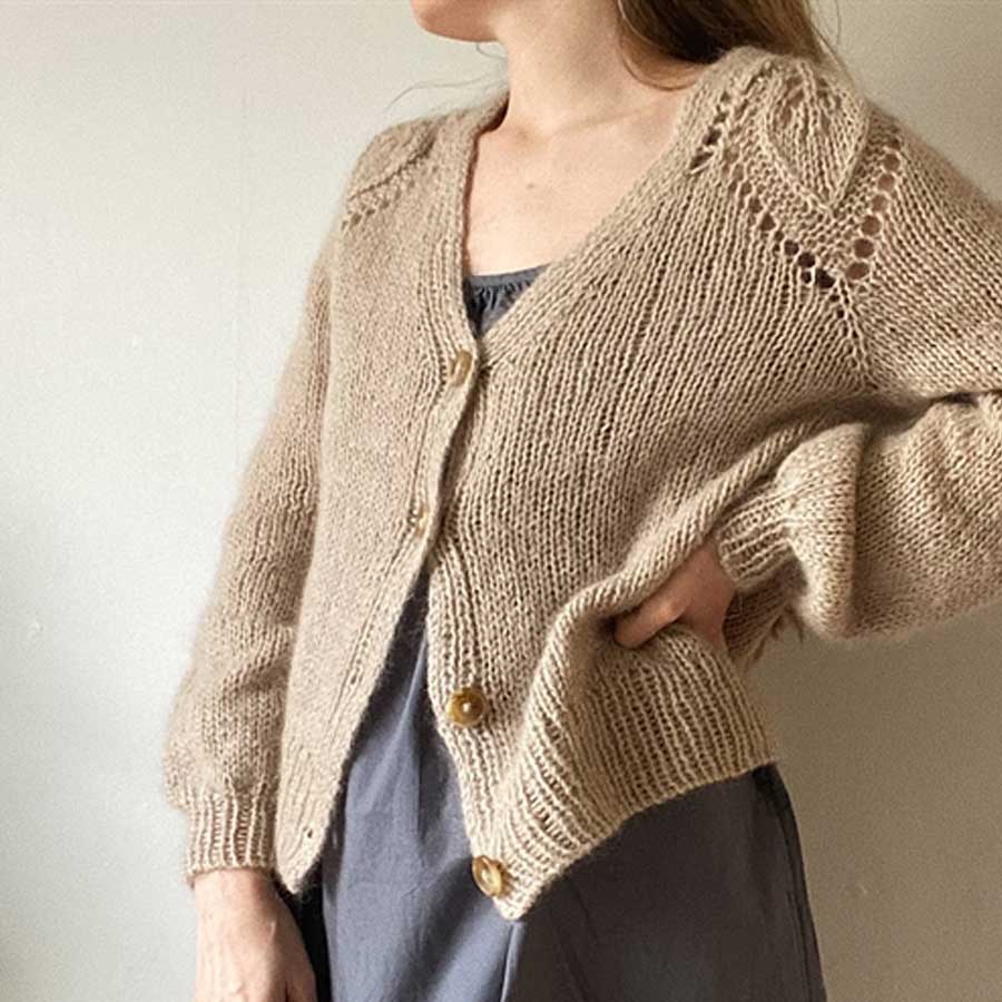 Chunky Dahlia v-neck cardigan - Garnkit